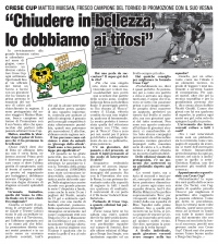 2014.05.05 - City Sport - CRESE INTERVISTA a Matteo Muiesan